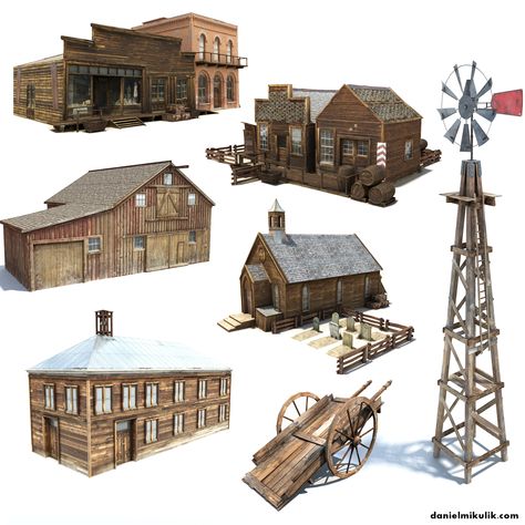 Wild West Bundle #Wild, #West, #Bundle Wild West Buildings, Cowboy Town, Old Western Towns, Model Houses, Old West Town, Western Saloon, Planet Coaster, Uncontrollably Fond, Town Ideas