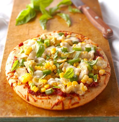 Sweet Corn Pizza, Corn Risotto, Corn Pizza, Sweet Corn Recipes, Corn Pasta, Meatless Main Dishes, Vegetarian Main Dishes, Corn Recipes, Fresh Corn