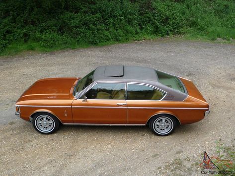 Ford Granada Coupe, Magazine Feature, Ford Granada, Vinyl Roofing, Orange Copper, Cars Uk, Old Fords, Ford Classic Cars, Old Classic Cars