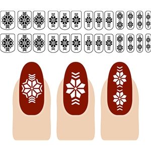 Silhouette Design Store - Rivka Wilkins Nail Design Christmas, Nail Decals Diy, Silhouette Online Store, Stencils Printables, Christmas Chevron, Art Svg, 3d Paper Crafts, Design Nail, Christmas Nail Designs