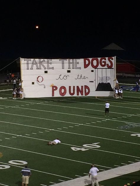 Football banner/run through Football Run Through Signs, Football Run Through Signs Ideas, Football Locker Signs, Football Game Signs, School Spirit Ideas Pep Rally, Run Through Signs, High School Football Posters, Cheerleading Signs, Quotes Volleyball