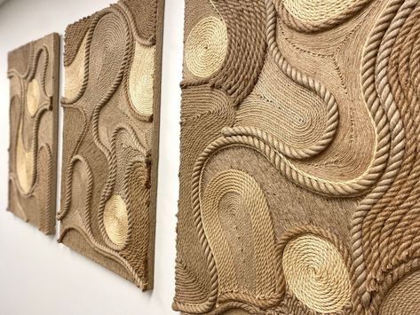 Jute Home Decor, Jute Wall Art, Rope Wall Art, Burlap Wall Decor, Creative Vibes, Burlap Wall, Rope Wall, Fiber Art Wall Hanging, Canopy Bedroom