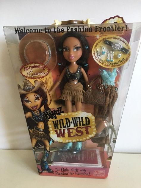 Bratz Wild Wild West Kiana Ultimate Collectible New Boxed Doll. Condition is New. Shipped with USPS Priority Mail. Bratz Doll Kiana, Bratz Doll Collection, Bratz Collections, Bratz Wild Wild West, Bratz Aesthetic Outfit, Monster High Room, Black Bratz Doll, Bratz Doll Outfits, Brat Doll