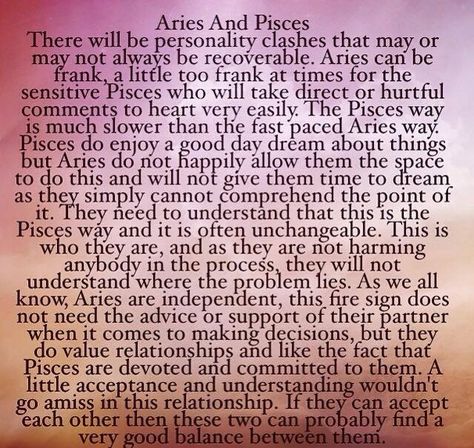 Aries & Pisces Pisces And Aries Relationship, Aries Pisces Relationship, Aries Woman Pisces Man, Pieces And Aries, Aries X Pisces, Aries Man And Pisces Woman, Pisces Aries Compatibility, Aries Pisces Cusp, Pisces Woman Compatibility