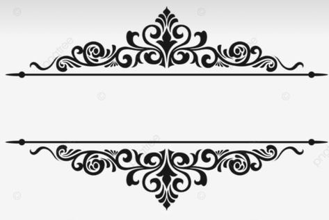 Classic Border Design, Wedding Clipart Free, Gothic Frames, Wedding Card Format, Book Binding Design, Calligraphy Borders, Name Design Art, Shadi Card, Wedding Symbols