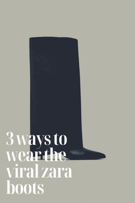 Get ready to elevate your style game with the viral Zara Fold Over Boots! In this ultimate guide, we'll show you three chic and versatile ways to wear these must-have footwear pieces like a true It Girl. Don't miss out on these stylish tips and tricks to make a statement with your fashion-forward footwear! Fold Down Boots Outfit, Gaiter Boots Outfit, Outfits With Fold Over Boots, Folded Over Boots Outfit, Folded Boots Outfit, Foldover Boots Outfit, Zara Boots Outfit, Fold Over Boots Outfit, Boots For Women Outfits