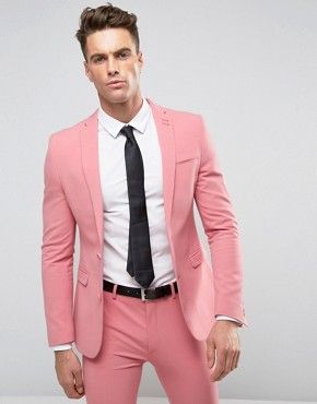 Pink Suit Men, Suit For Men Wedding, Suit Prom, Look Rose, Suits Prom, Mens Wearhouse, Groom Tuxedo, Mens Fashion Smart, Groomsmen Suits