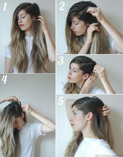 Faux-Undercut | New Fall Hairstyles You Need To Try This Season Faux Side Shave, Faux Undercut, Makeup Games, Rock Hair, Side Shave, Nail Makeup, Perfect Ten, Design Makeup, Chrome Nail