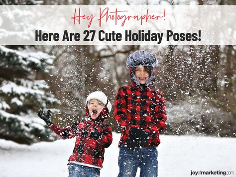 Here are 27 of the best Holiday Card photography poses you can keep in your back pocket to use all year long. Why? Whether it’s the middle of July or 12 days before Christmas, there’s nothing wrong with always being prepared for a phone call from your photography clients looking to book a Holiday Card session. If you haven’t started your Holiday Card marketing, it’s never too late! Here’s how you can crush it at marketing Holiday Cards to all of your clients. Brothers Christmas Card Photo Ideas, Holiday Card Photos, Sibling Holiday Photo Ideas, Holiday Card Family Photos, Family Christmas Pictures With Older Kids, Funny Kids Christmas Cards, Elf Christmas Card Photo Ideas, Kids Christmas Card Pictures, Diy Sibling Christmas Photos