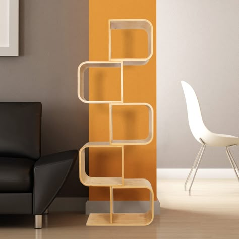 PRICES MAY VARY. [Creative S-shaped Bookshelf]: The decorative geometric bookcase has a modern style S-shape design that makes it possible to store books, CDs, vases, ornaments and other things while it can decorate the room well, it can easily display collections and has an open design. [Multifunctional Organizer]: This cube storage cabinet can be used in many places, because it is not only a collection display shelf, but also a bookshelf, and can be disassembled into 1-Tier book shelf as a sma Standing Book Shelf, Collection Display Shelves, Neon Cowgirl, Bookcase Organization, 70s Home, Corner Bookshelves, 70s Home Decor, Bedside Table Storage, Home Office Living Room