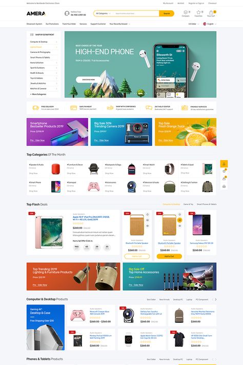 Amera is an All-in-one Shopify Template with multiple layouts and styles allows you to create different structures and satisfies any specific requirements as #Ad #multiple #layouts #Template #Amera #Shopify Google Site Templates, Best Shopify Themes, Shopify Templates, Ecommerce Web Design, Shopify Website Design, Ecommerce Web, Shopify Dropshipping, Ecommerce Website Design, Shopify Website