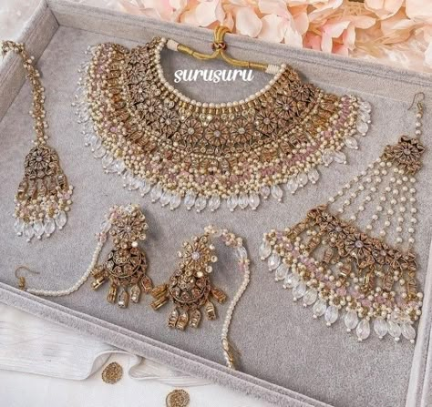 Spiritual Necklaces, Wedding Jewellery Designs, Bridal Jewelry Sets Brides, Wedding Jewelry Sets Bridal Jewellery, Bridal Jewellery Inspiration, Pakistani Bridal Jewelry, Bride Jewelry Set, Fancy Jewelry Necklace, Indian Bridal Jewelry Sets