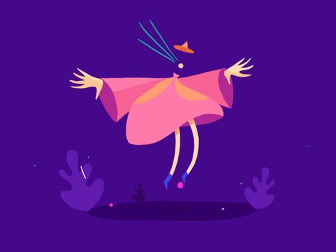 Wizard Animation, Illustrated Animation, Subtle Animation, Floating Witch, What Is Motion, Animated Witch, 2d Character Animation, Animation References, Artist Tutorials