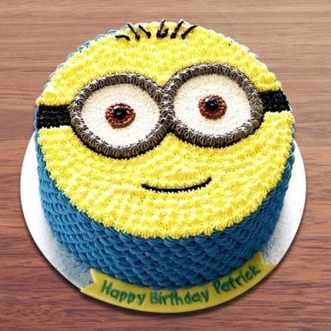 Heart Shape Cakes, Minion Cake Design, Panda Birthday Cake, Minion Cakes, 2023 Birthday, Midnight Cake, Cake Designs For Kids, Minion Birthday Cake, Butterscotch Cake