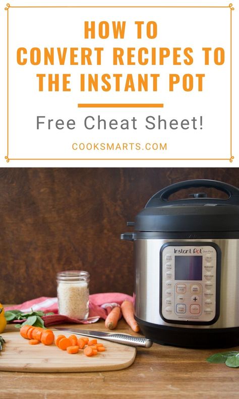 Instant Pot Cheat Sheet, Pressure Cooker Times, Instant Pot Tips, Cooking Conversion Chart, Cooking Conversions, Ip Recipes, Food Change, Stove Top Recipes, Cook Smarts