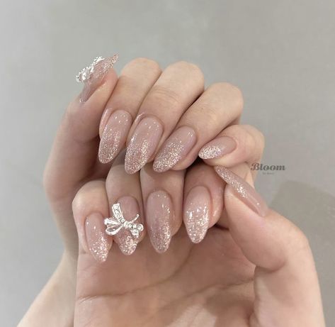 Short Almond Shaped Nails, Beachy Nails, Bridal Nail Art, Short Almond, Pretty Gel Nails, Soft Nails, Nail Swag, Nail Art Kit, Trendy Nail Design