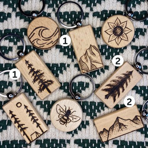 Wood Burned Keychains - Etsy Pen Projects, Wood Burning Pen, Engraving Projects, Butterfly Photography, Beautiful Butterfly Photography, Wood Keychain, Wood Burning Crafts, Wood Burning Patterns, Classy Tattoos