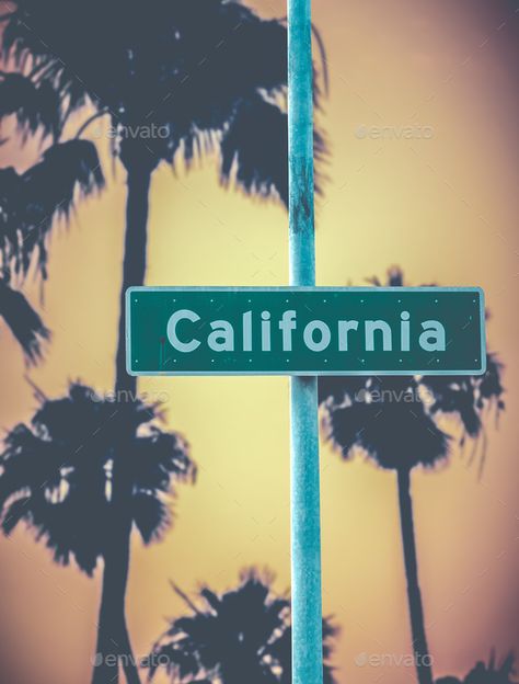 Welcome To California Sign, Summer Bag Essentials, La Sign, Usa Life, California Sign, California Retro, College Ruled Notebook, California Street, California Palm Trees