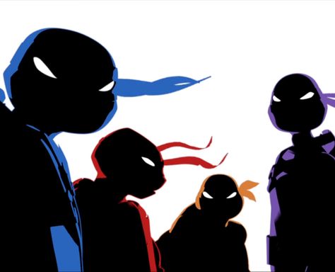 Tmnt Group Photo, Tmnt 2012 Poster, Tmnt Matching Pfp For 4, Tmnt Silhouette, Tmnt 2012 Wallpaper, Tmnt Pfp, Tmnt Wallpaper, Turtle Wallpaper, Ninja Turtles Movie