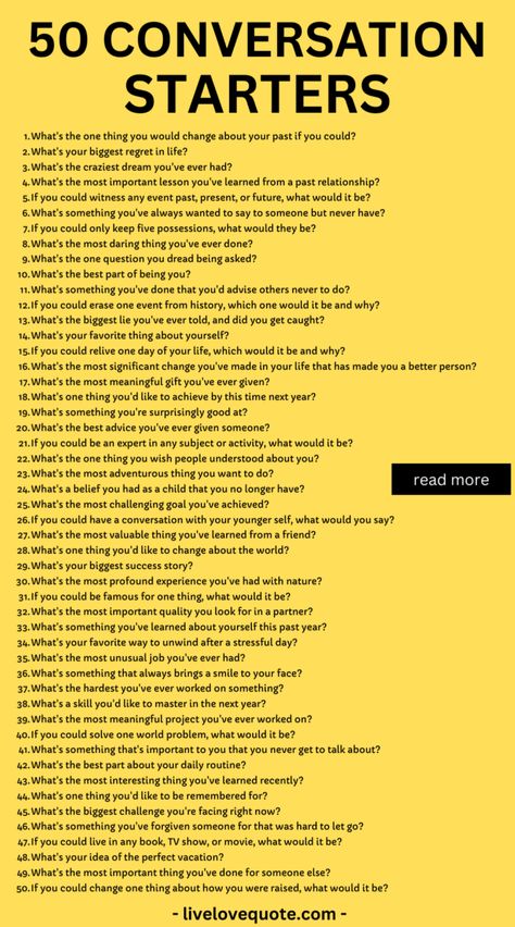 200 Interesting Hot Seat Questions (Conversation Starters) – livelovequote Be Interested Not Interesting, Things To Be Interested In, Starter Questions Conversation, How To Have Better Conversations, Beautiful Questions To Ask Someone, Intellectual Conversation Starters, Deep Conversations Starters, Deeper Conversation Starters, Conversation Topics With Boyfriend