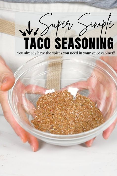 This Homemade Taco Seasoning is made from all the spices you already have in your spice cabinet. Add to 1 lb. of ground beef, chicken, shredded pork or beef. Taco Seasoning For 1 Lb, Home Made Taco Seasoning, Dinner Dips, Taco Seasoning Easy, Diy Taco Seasoning, Make Taco Seasoning, Shrimp Tacos Easy, Homemade Rubs, Chipotle Crema