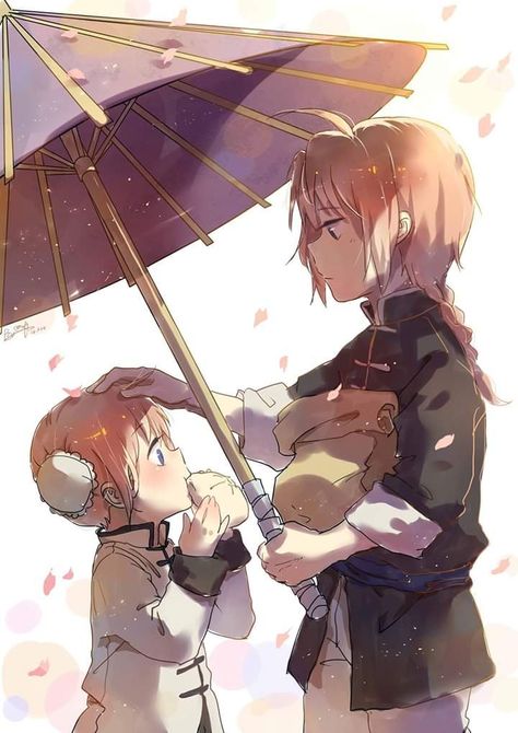 Big brother, little sister || Kagura & Kamui || Gintama || credits to the artist Big Sister Little Brother Aesthetic, Brother And Sister Anime, Brother Poses, Kamui Gintama, Brother And Sis, Sisters Drawing, Big Brother Little Sister, Sister Poses, Anime Siblings