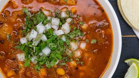 Easy Menudo Recipe Crock Pot, Menudo Crockpot, Menudo With Pigs Feet Recipe, How To Make Menudo Mexican Recipes, Menudo Recipe Authentic Mexican, Beef Menudo Recipe, Menudo Recipe Easy, Menudo Recipe Authentic, Mexican Menudo Recipe