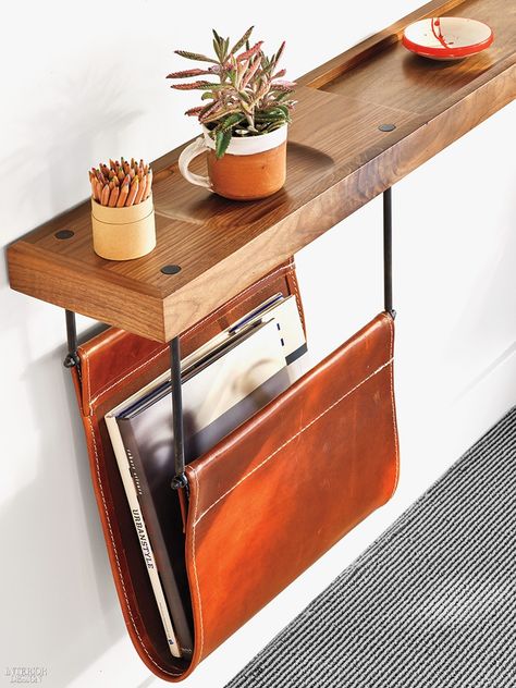 EDG and Delawie Craft a Modernist Oasis for Andaz Scottsdale Folding Desk Design, Leather Home Decor, Furniture Sketch, Leather And Wood, Office Furniture Modern, Beautiful Interior Design, Wood Pallet Projects, Fitted Furniture, Space Decor