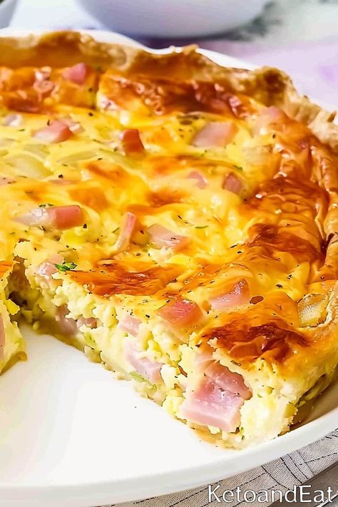 Cheese Quiche Crustless, Carnivore Dishes, Ham Cheese Quiche, Carnivore Breakfast, Quiche Crustless, Breakfast Quiche Recipes Easy, Quiche Recipes Crustless, Egg And Cheese Casserole, Carnivore Meals