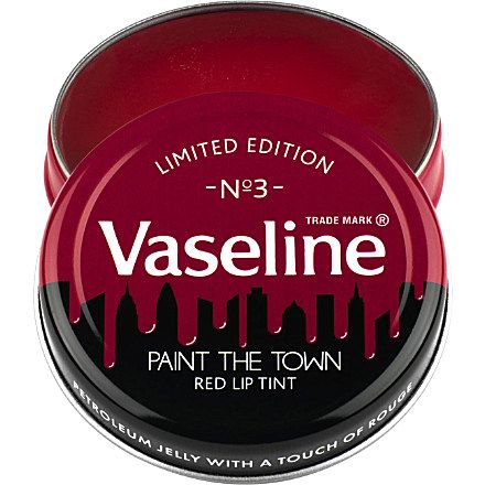 Red Lip Tint, Paint The Town Red, Vaseline Lip Therapy, Lip Balm Collection, Vaseline Lip, Lip Therapy, Lip Beauty, Red Lip, Beauty Favorites