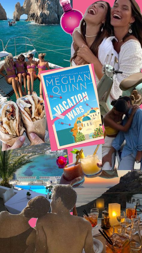 Vacation Wars by Meghan Quinn #books #bookaesthetics #vacationwars #santorini #beach #vacation Megan Quinn, Santorini Beach, Meghan Quinn, Santorini, Spring Break, Beach Vacation, Books