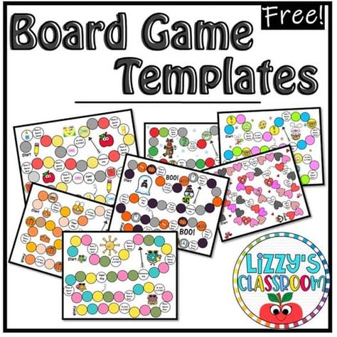 Board games templates | TPT Board Game Template, Teachers Pay Teachers, Educational Resources, Board Games, Education