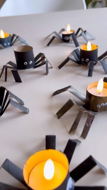 Halloween Easy Decorations Diy, Diy Halloween Centerpieces, Halloween Diy Crafts Decoration, Diy Craft Hacks, Uhyggelig Halloween, Bricolage Halloween, Halloween Fest, Valentine's Day Crafts For Kids, Halloween Crafts Decorations