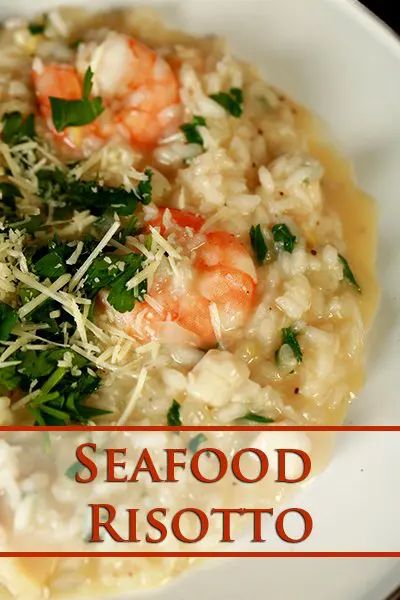 Scallop Risotto Recipes, Crab Risotto, Risotto Recipes Easy, Lobster Risotto, Shrimp Risotto, Risotto Dishes, Italian Seafood Recipes, Rice Side Dish Recipes, Seafood Risotto