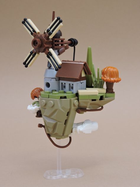 Lego Floating Island, Lego Mini Builds, Lego Moc Ideas, Cool Lego Ideas, Lego Island, Lego Sports, Lego Decorations, Lego Universe, Lego Micro