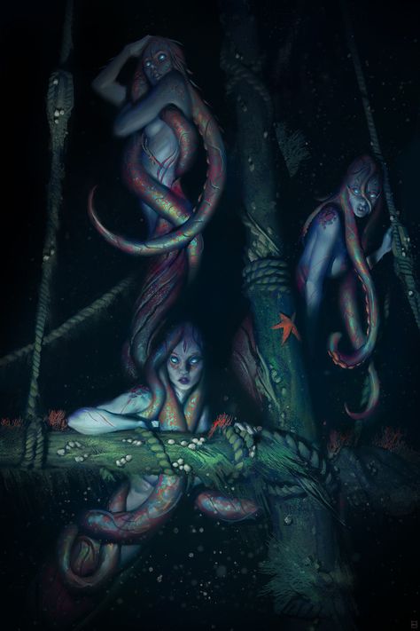 Sirenas in the deep caves of water Galaxy S8 Wallpaper, Fantasy Mermaids, Fantasy Magic, Mermaids And Mermen, Sea Witch, Sea Monsters, Dessin Adorable, Arte Fantasy, Mermaid Art