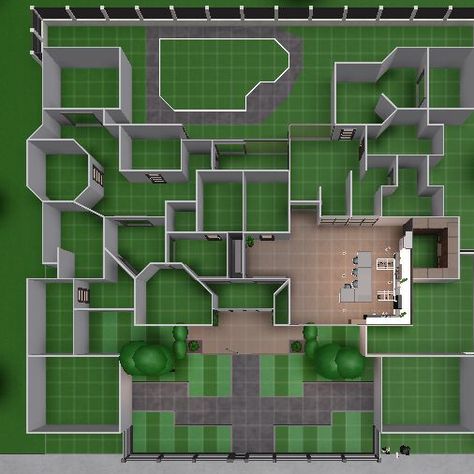 House Design Diy, Modern House Layout, House Layout Bloxburg, Bloxburg House Layouts, House Outline, Fall Bloxburg, Two Story House Design, House Plans With Pictures, Minecraft House Plans