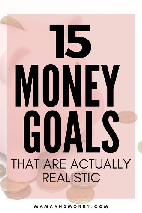 Not sure what money goals to work on this year? Get 15 financial goals examples to work toward this years to reach your money goals. #budget #moneygoals #financialgoals #financegoals #moneytips #daveramsey Financial Goals Ideas Personal Finance, Financial Goals In Your 40s, Short Term Financial Goals Ideas, Saving Goals Ideas, Finance Goals Ideas, New Year Financial Goals, 2024 Financial Goals, Monthly Financial Goals, Financial Goals Ideas