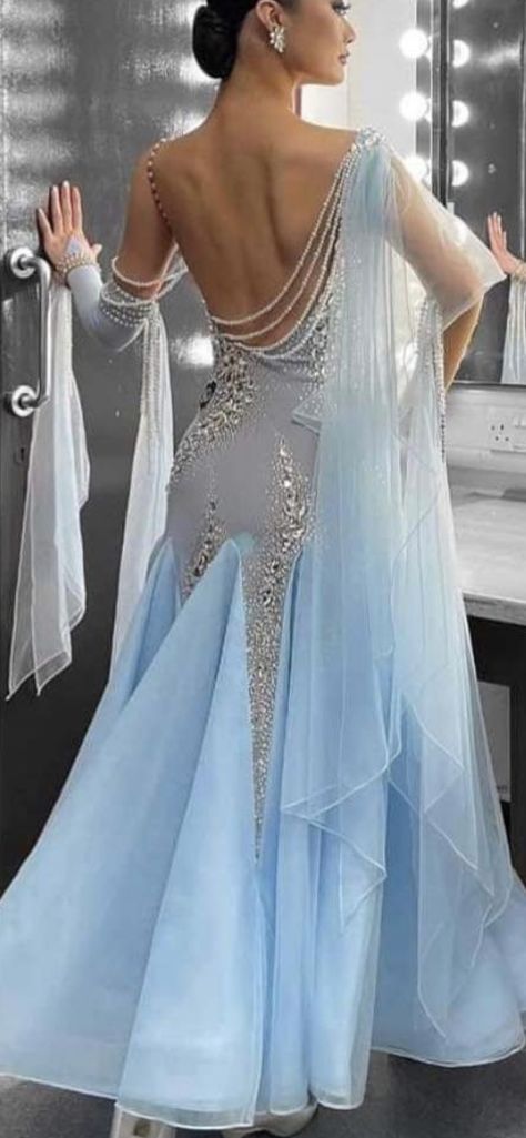 Ballroom Dresses Standard, Ballroom Dress Gowns, Kurti Design Latest, Ballroom Dance Dresses Standard, Strictly Ballroom, Ballroom Gowns Dance, Ballroom Dance Outfits, Fashion Designer Aesthetics, Standard Dance Dress