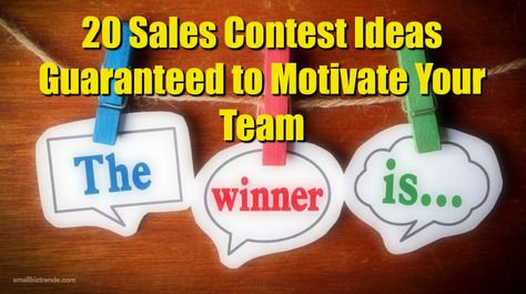 20 Sales Contest Ideas Guaranteed to Motivate Your Team / smallbiztrends.com Sales Games For Work, Retail Credit Contest Ideas, Sales Goals Board, Retail Sales Games For Employees, Fun Work Contest Ideas, Team Goals Board, Employee Sales Contest Ideas, Employee Incentive Ideas Fun, Retail Team Building Ideas