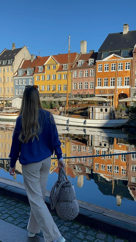 scandinavian, scandi style, copenhagen, cph, mads norgaard, blue cardigan, nyhavn Copenhagen Denmark Aesthetic, Copenhagen Trip, Denmark Aesthetic, Copenhagen Summer, Copenhagen Aesthetic, Scandinavian Outfit, Mads Norgaard, Denmark Fashion, Copenhagen Travel