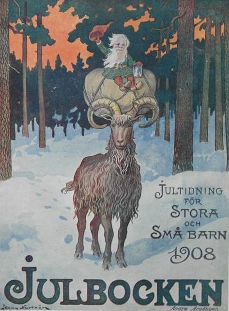 Vintage Holidays Yule Goat, Pagan Yule, Capricorn Season, Roi Mage, Swedish Christmas, A Goat, Art Contest, Norse Mythology, Winter Solstice