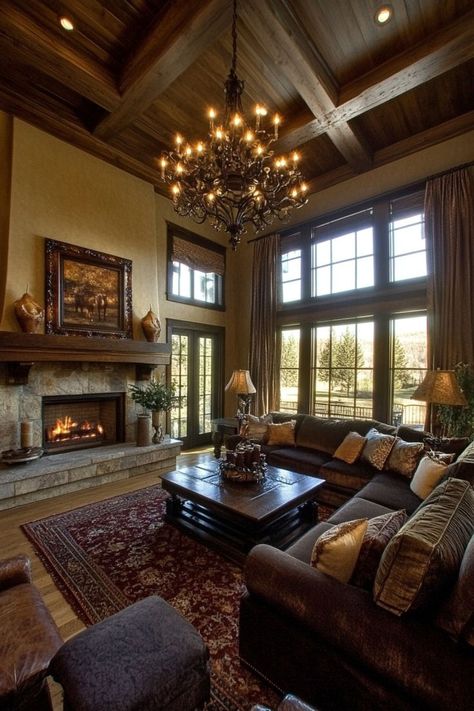 Create Warmth and Comfort with Cozy Family Rooms 🛋️✨ Design a welcoming and snug family room perfect for quality time. Use soft textiles, warm colors, and comfy seating to create a space everyone will love. 🌿🕯️ #CozyFamilyRoom #HomeDecor #ComfortLiving #InteriorDesign Tuscan Family Room Ideas, Cozy Family Room Ideas, Tuscan Family Room, Cozy Family Room, Cozy Family Rooms, Rooms Design, Family Room Ideas, Living Room Warm, House Living Room