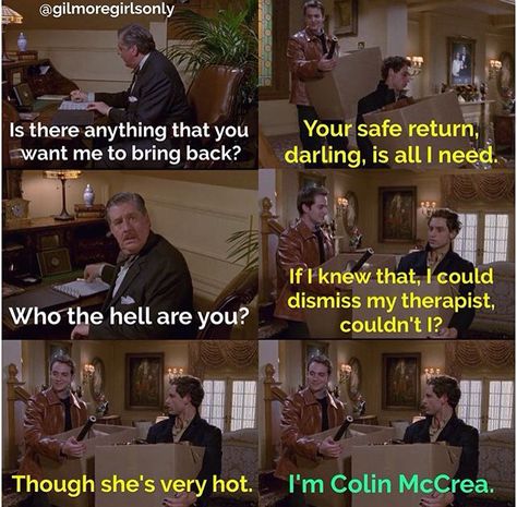 Finn From Gilmore, Collin And Finn Gilmore, Finn Gilmore, Colin And Finn, Gilmore Girls Funny, Honorary Gilmore Girl, Gilmore Girls Characters, Rory And Logan, Tv Scenes