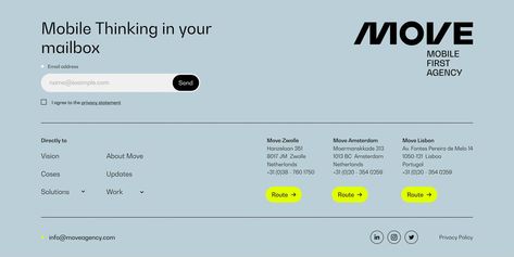 Footer Section Design from Move. Create a lasting impression and guide users to key actions. Footer Section Website Design, Website Footer Design Inspiration, Footer Ui Design, Footer Design Inspiration, Footer Inspiration, Footer Web Design, Website Footer Design, Section Design, Interactive Web Design