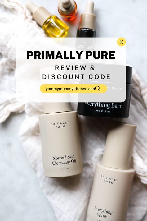 Learn all about the best Primally Pure non-toxic skincare products, how to use them, and get your Primally Pure discount code. This is a skincare brand with clean organic ingredients. Primally Pure, Food Network Star, Toxic Skincare, Yummy Mummy, Organic Cleaning Products, Two Sweet, Skin Cleanse, Oil Cleanser, Skincare Brand