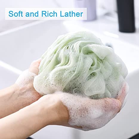 Shower Loofah, Shower Puff, Bath Sponges, Loofah Sponge, Skin White, Spa Shower, Bath Ball, Shower Sponge, Large Bath