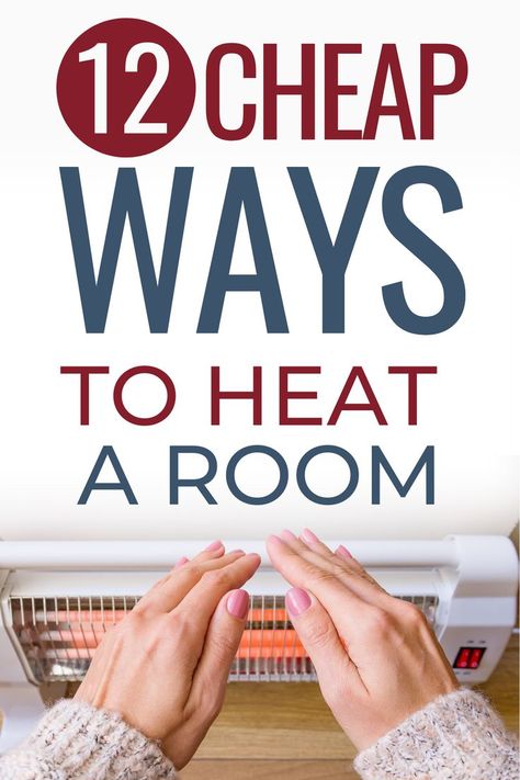 If you're living in a large home, heating can be expensive and wasteful. Here are the 12 of the cheapest ways to keep a room warm all winter. These cheap ways to heat a room range from the simplicity of safe space heaters to installing proper insulation and sealing up drafty areas. #budgetingtips #heataroom #savemoneyonbills #moneysavinghacks Alternative Heat Source, Home Heating Ideas, Ways To Heat Your Home, Home Heating Hacks Winter, Diy Heater Indoor, Utility Hacks, Maintenance Free Landscaping, Space Heater Diy, Homemade Heater