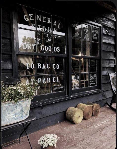 Old General Store Aesthetic, Opening A General Store, Country General Store, Rustic Store Fronts, Country Market General Store, Modern General Store Ideas, Country Store Aesthetic, General Store Branding, Farm Store Aesthetic