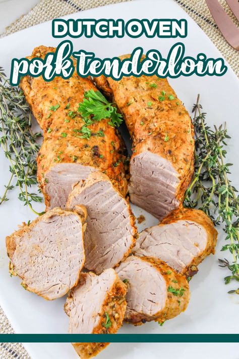 Dutch Oven Pork Tenderloin - Juggling Act Mama Pork Tenderloin In Dutch Oven, Dutch Oven Pork Loin, Pork Tenderloin Dutch Oven, Dutch Oven Pork Tenderloin, Oven Pork Tenderloin, Pork Roast Recipes Oven, Dutch Oven Pulled Pork, Dutch Oven Pork, Pulled Pork Tenderloin